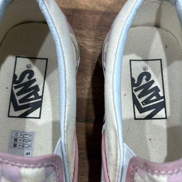 Vans Checkered Mauve Slip On worn once size 4.5 Adorable - Picture 4 of 10